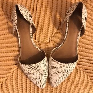 Madewell D’orsay Flat in snake spot